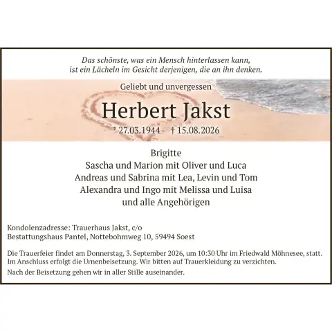 Portrait von Herbert Jakst
